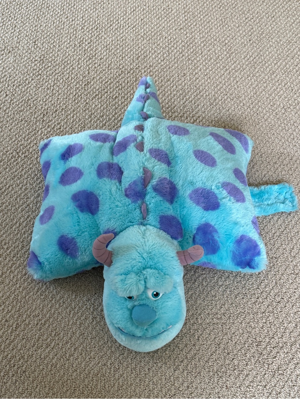 Plush Blue & Purple Sully Monster Stuffed Animal